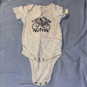 Gray Baby One Piece Bodysuit